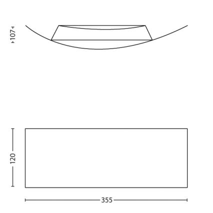 Philips 34101/17/16 - Wandleuchte MYLIVING ARROW 1xR7s/80W/230V