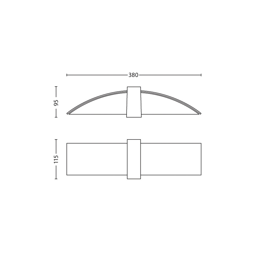 Philips 34118/48/16 - LED Wandleuchte MYLIVING HEART 2xG9/5W+2xG9/28W/230V
