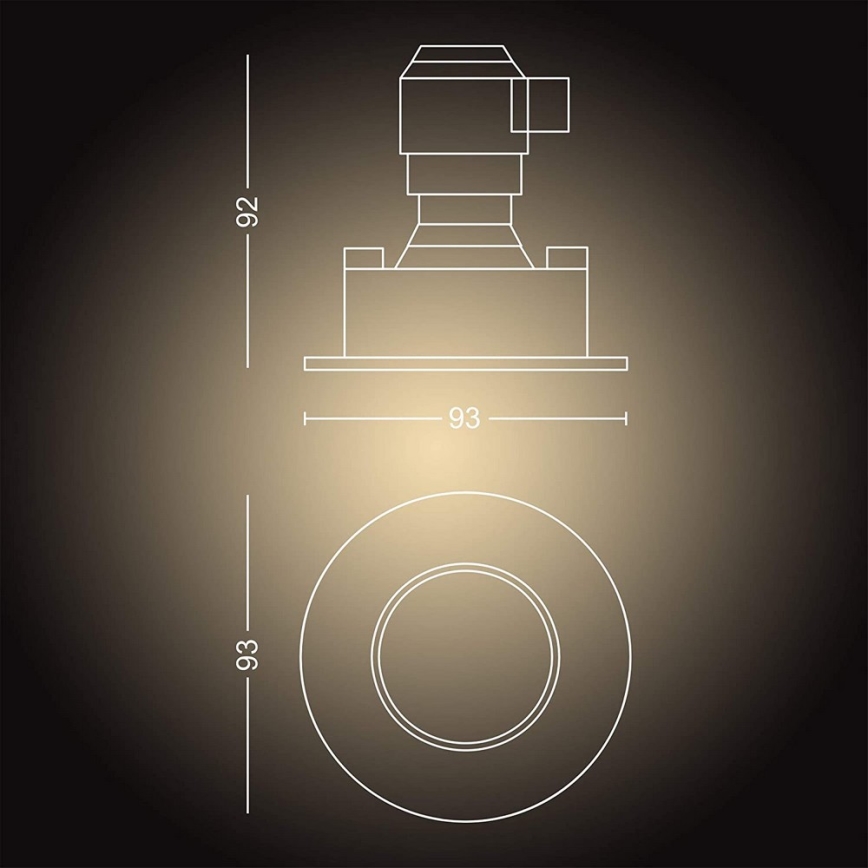 Philips - dimmbare Badezimmerleuchte Hue ADORE 1xGU10/5W/230V IP44