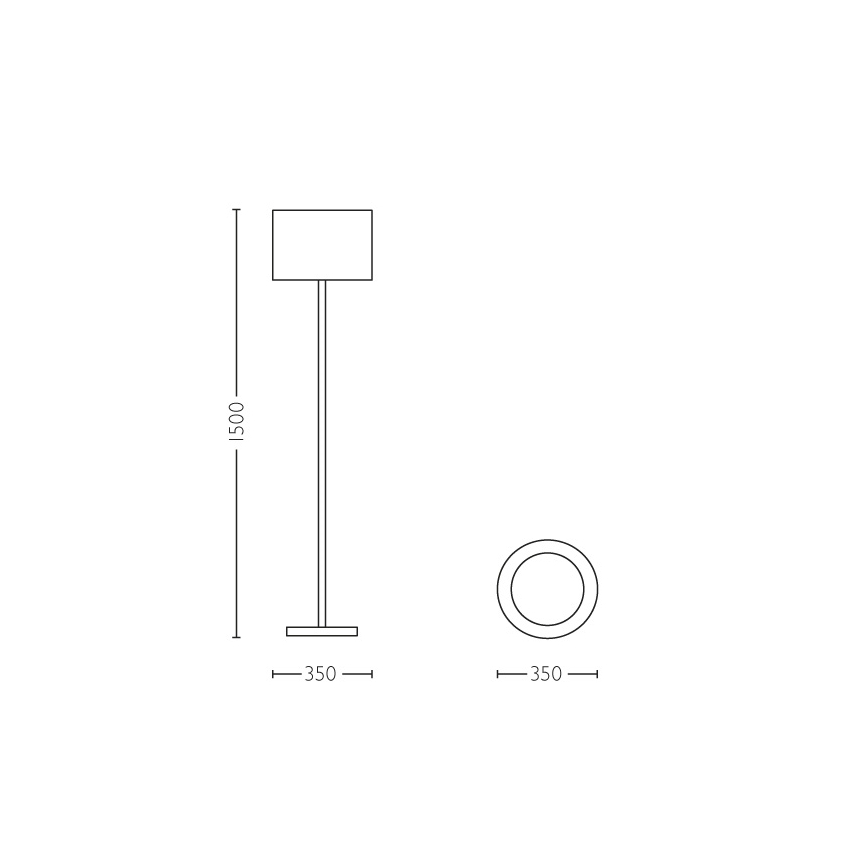 Philips 36017/38/E7 - Stehlampe MYLIVING LIMBA 1xE27/40W/230V