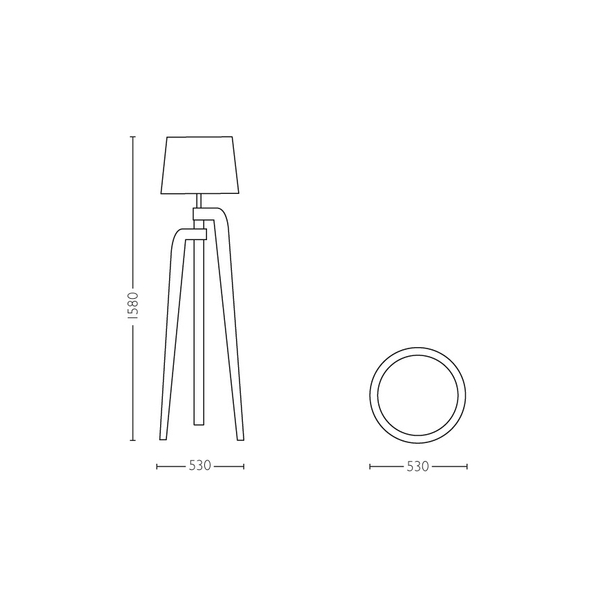 Philips 36039/38/E7 - Stehlampe INSTYLE GILBERT 1xE27/40W/230V