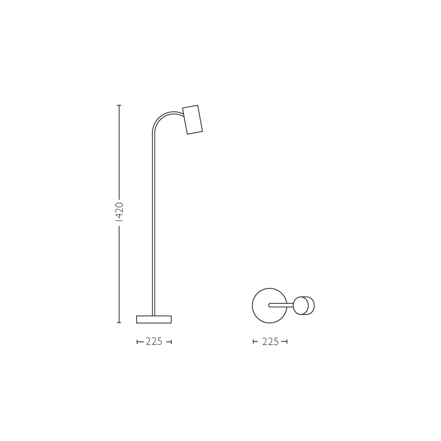 Philips 36056/31/E7 - Stehlampe MYLIVING HIMROO 1xE27/15W/230V