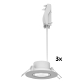 Philips - 3er-Set dimmbare LED-Einbauleuchten CILANTRO LED/5W/230V 2700K schwarz