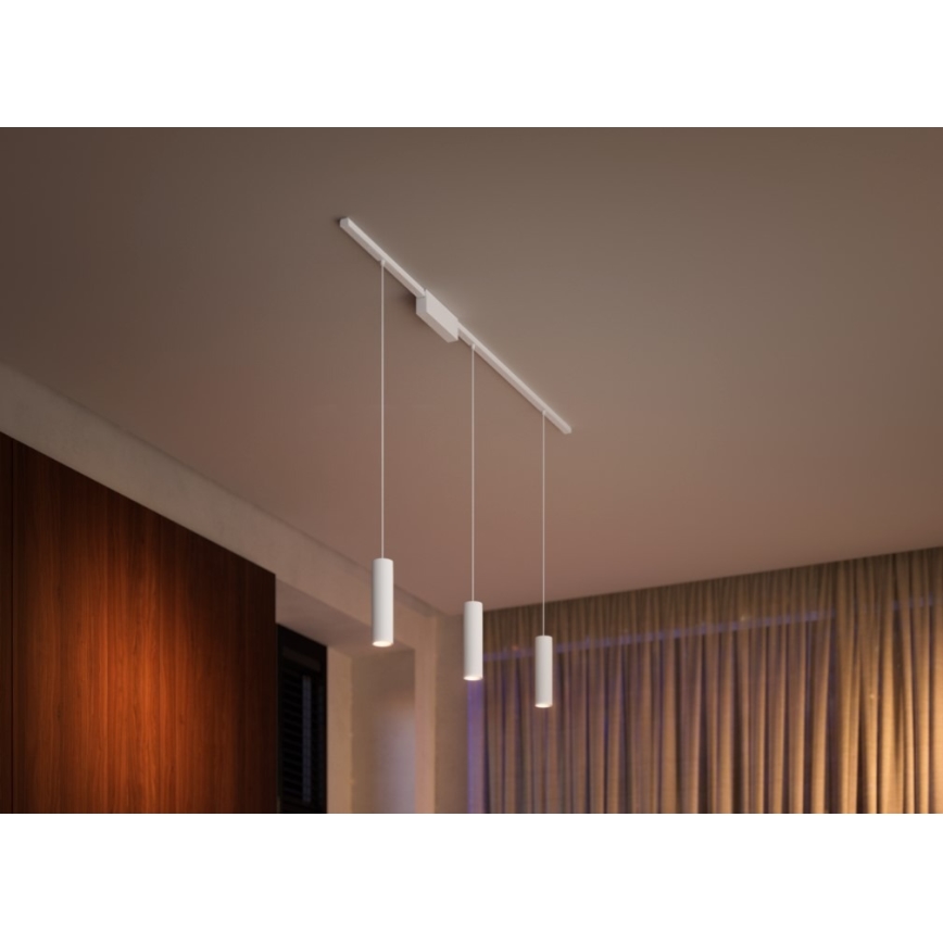 Philips - 3er-Set dimmbare LED RGB-Pendelleuchten mit Kabel für das Hue-Schienensystem PERIFO LED RGB/15,6W/230V 2000-6500K
