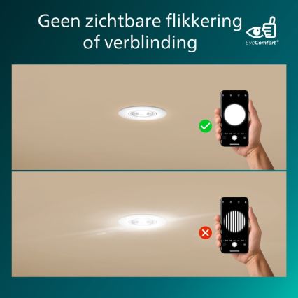 Philips - 3er-Set dimmbare LED-Einbauleuchten CILANTRO LED/5W/230V 2700K schwarz