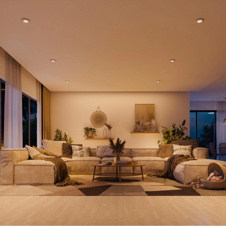 Philips - 3er-Set Einbauleuchte PERIDOT 1xGU10/7W/230V weiß