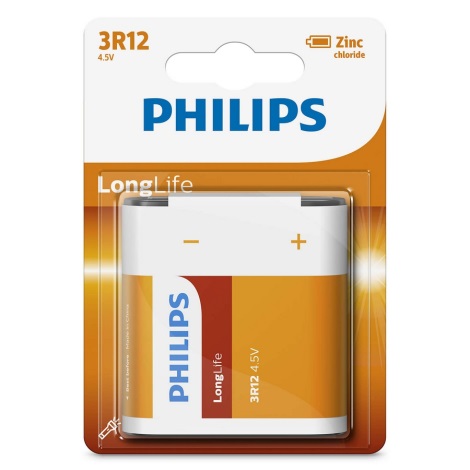 Philips 3R12L1B/10 - Zinkchlorid-Batterie 3R12 LONGLIFE 4,5V