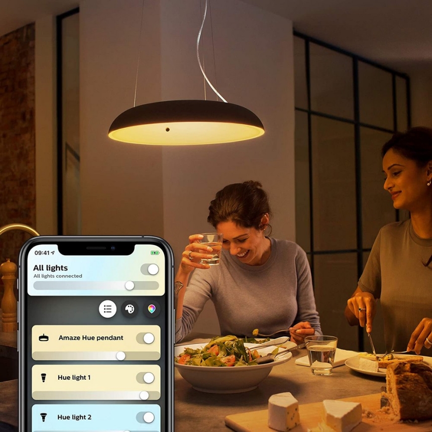 Philips - LED dimmbare Hängeleuchte an Kabel Hue AMAZE LED/39W/230V + Fernbedienung