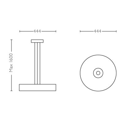 Philips 40339/30/P7 - LED Decken-Hängeleuchte FAIR HUE LED/39W/230V