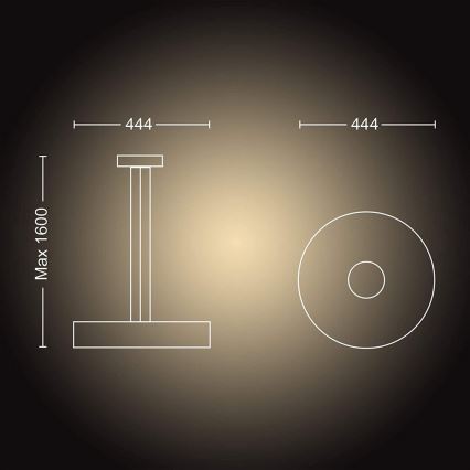 Philips - Dimmbare LED-Hängeleuchte an Schnur FAIR LED/33,5W/230V 2200-6500K + Fernbedienung