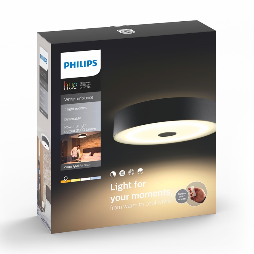 Philips 40340/30/P7 - LED Deckenleuchte FAIR HUE LED/39W/230V
