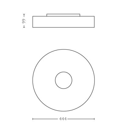 Philips 40340/30/P7 - LED Deckenleuchte FAIR HUE LED/39W/230V