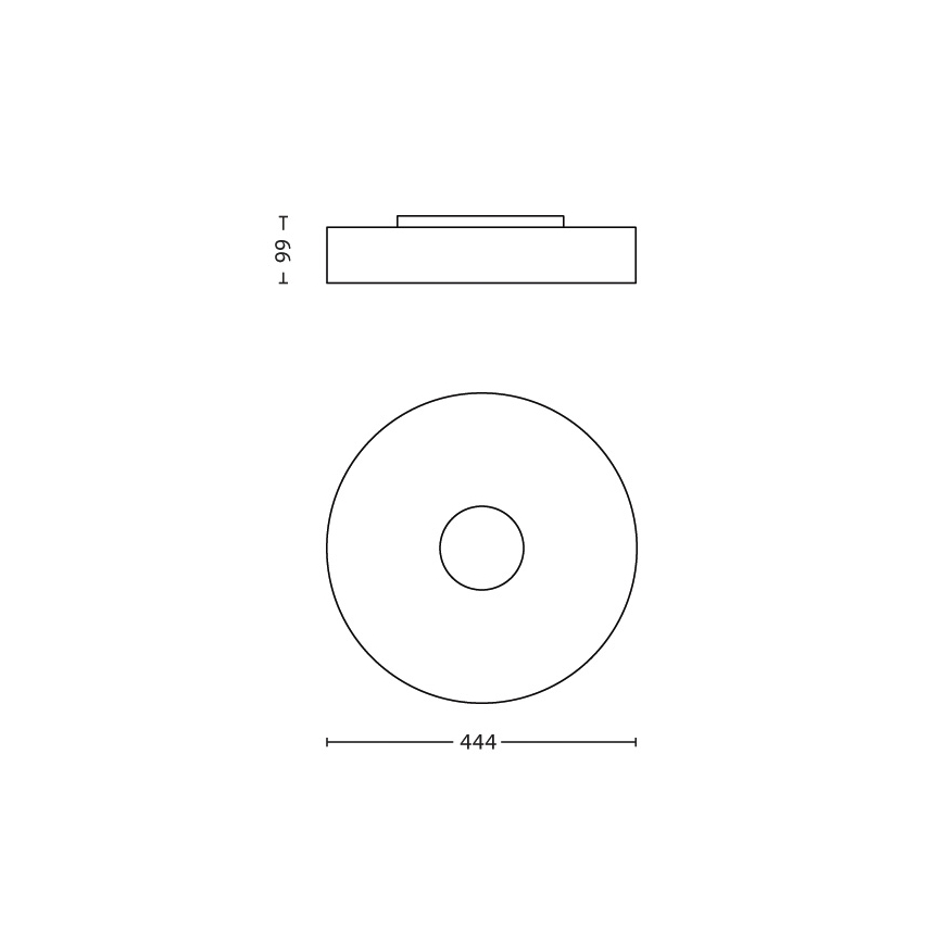 Philips 40340/48/16 - Deckenleuchte MYLIVING FAIR 1x2GX13/60W/230V