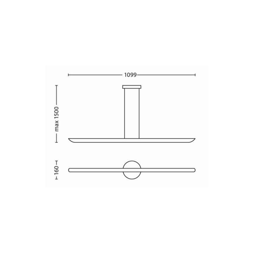 Philips 40748/48/16 - LED Dimmbare Hängeleuchte FACTOR 3xLED/6,5W/230V