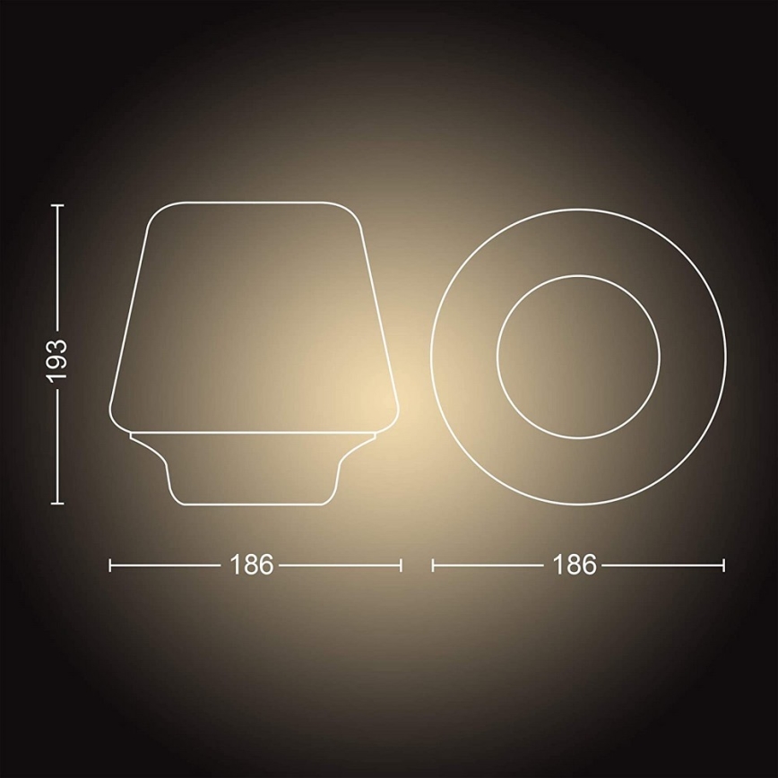 Philips - LED dimmbare Lampe Hue WELLNESS 1xE27/8,5W/230V + Fernbedienung