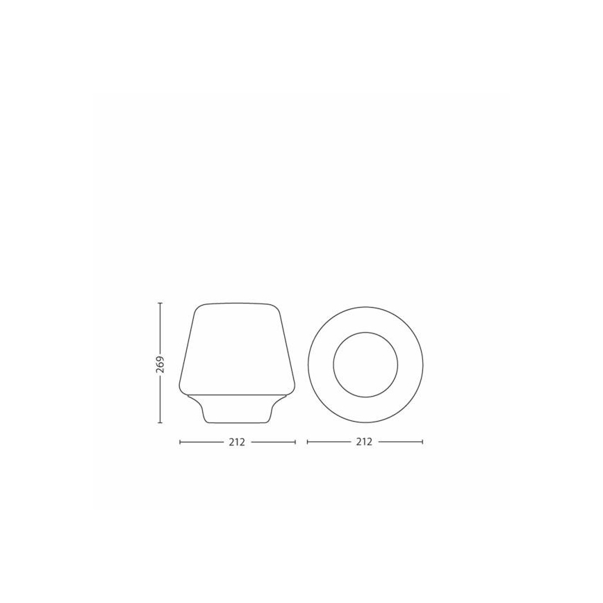 Philips 40802/74/16 - Tischleuchte MYLIVING WELLNESS 1xE27/12W/230V