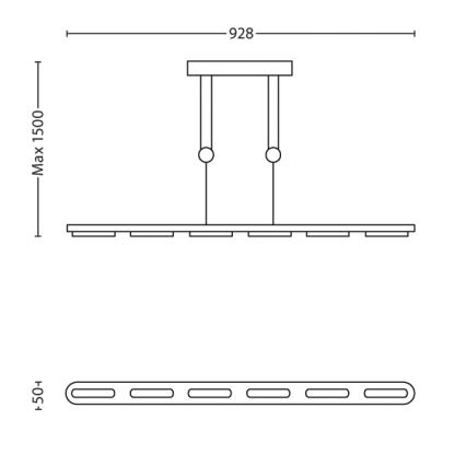 Philips 40877/48/16 - LED Hängeleuchte  INSTYLE MILE 6xLED/2,5W/230V