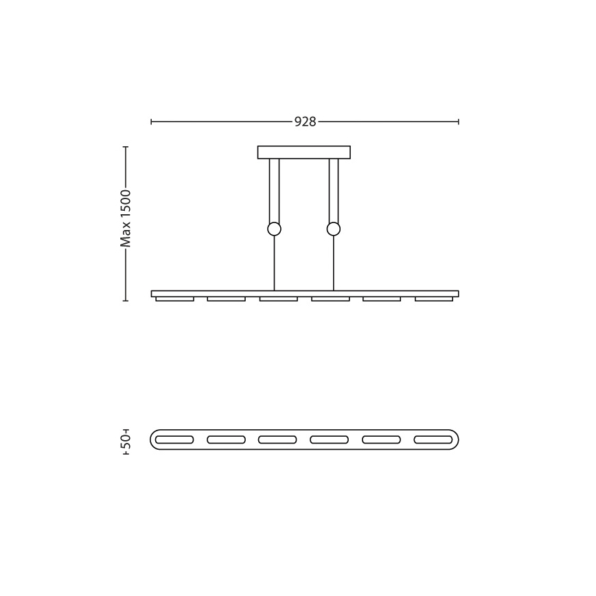 Philips 40877/48/16 - LED Hängeleuchte  INSTYLE MILE 6xLED/2,5W/230V