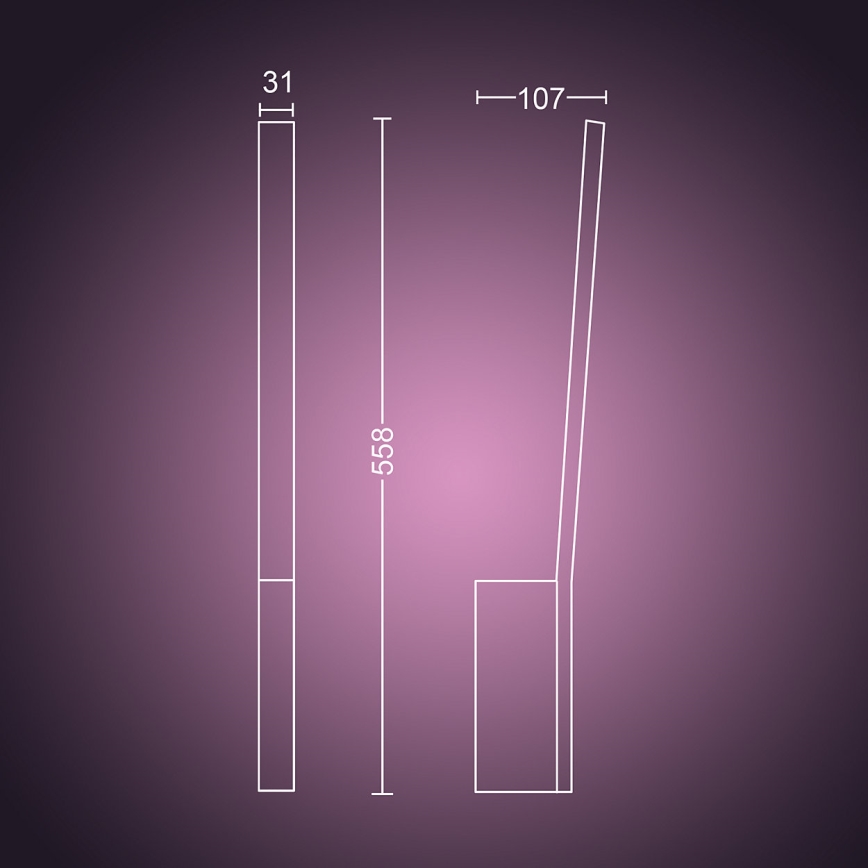 Philips 40902/31/P9 - LED-Wandbeleuchtung Hue LIANE 1xLED/12W/230V