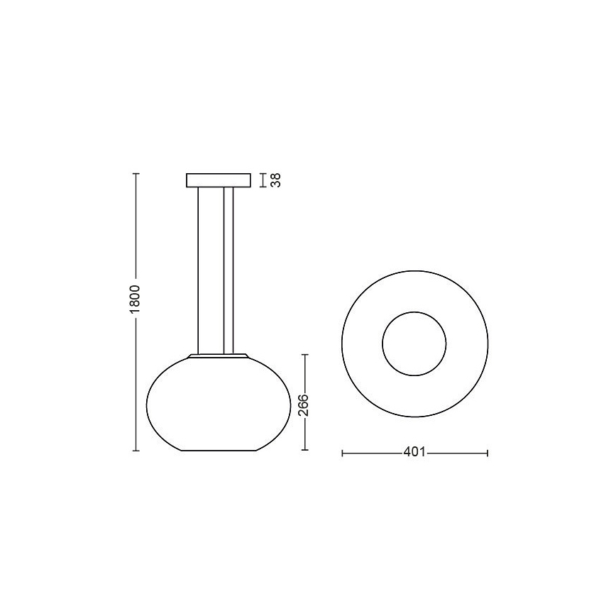 Philips - LED Hängeleuchte Hue FLOURISH LED/32W/230V