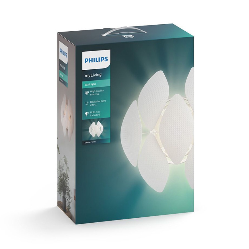 Philips 40963/31/PN - Wandleuchte MYLIVING CHIFFON 1xE27/60W/230V
