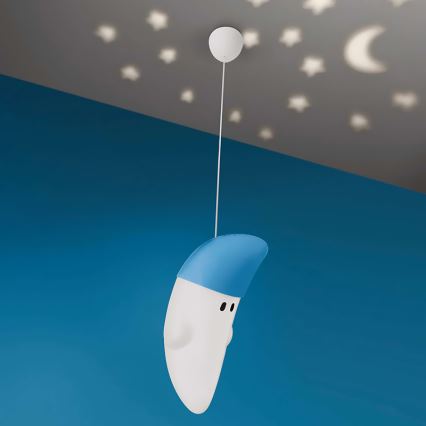 Philips 41072/35/16 - Kinderzimmerleuchte MYKIDSROOM BUDDY MOON 1xE27/20W+1xLED/2W/230V