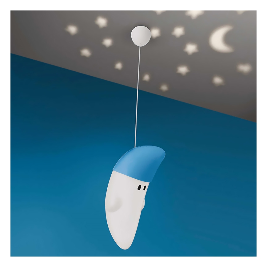 Philips 41072/35/16 - Kinderzimmerleuchte MYKIDSROOM BUDDY MOON 1xE27/20W+1xLED/2W/230V