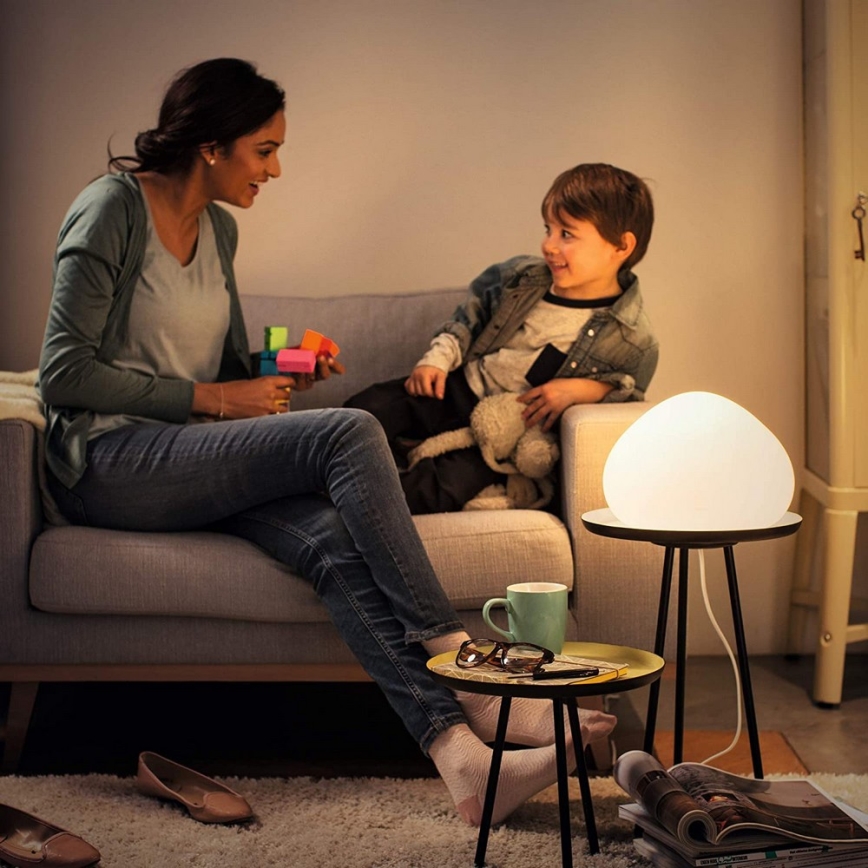Philips - LED dimmbare Lampe Hue WELLNER 1xE27/8,5W/230V + Fernbedienung