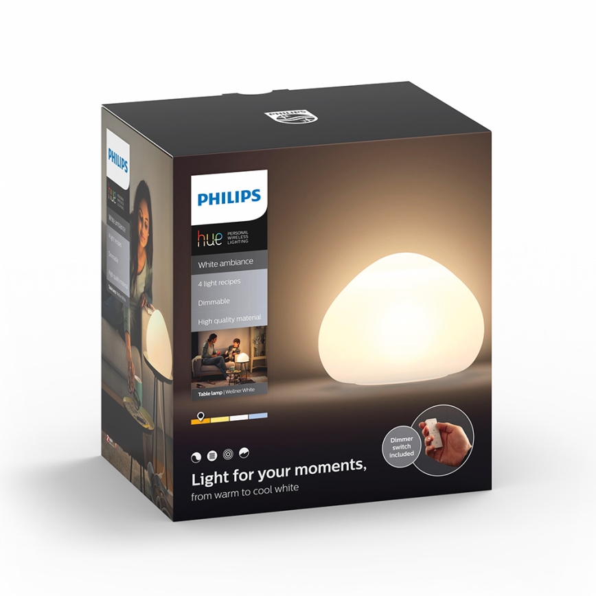 Philips 44401/56/P7 - LED Tischlampe WELLNER HUE 1xE27/9,5W/230V