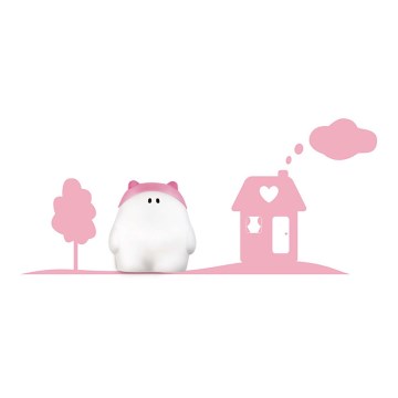Philips 45631/19/16 - Kinder- Wandleuchte MYKIDSROOM BUDDY HOME 1xE27/15W/230V rosa
