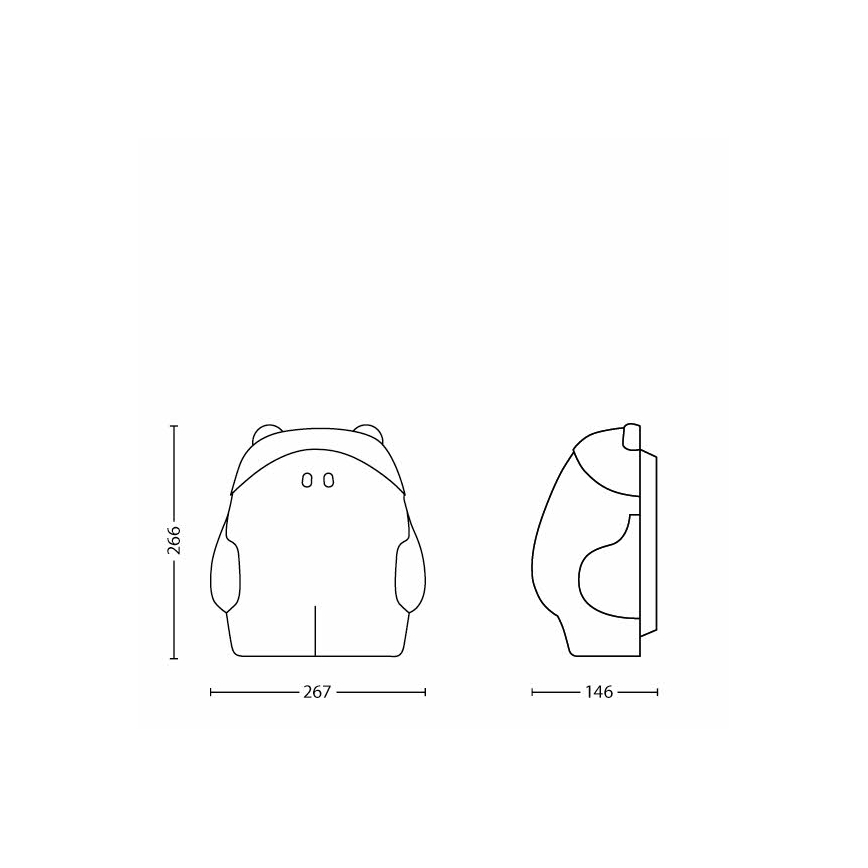 Philips 45631/19/16 - Kinder- Wandleuchte MYKIDSROOM BUDDY HOME 1xE27/15W/230V rosa