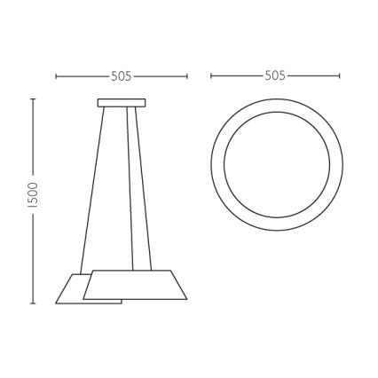 Philips 49021/31/P1 - LED kronleuchter INSTYLE NONAGON 2xLED/10W/230V