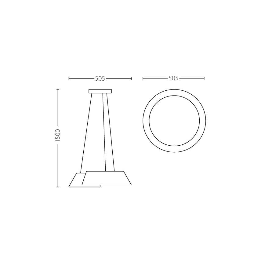 Philips 49021/31/P1 - LED kronleuchter INSTYLE NONAGON 2xLED/10W/230V