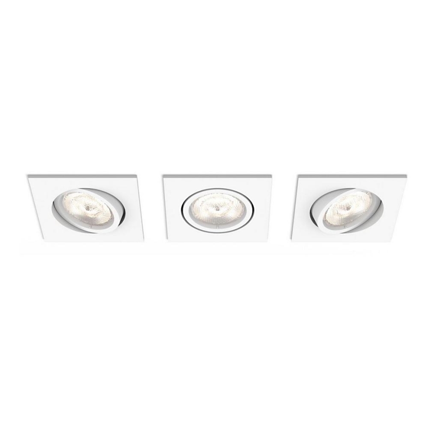 Philips 50123/31/P0 - SET 3x LED Dimmbare Deckenleuchte MYLIVING CASEMENT LED/4,5W/230V