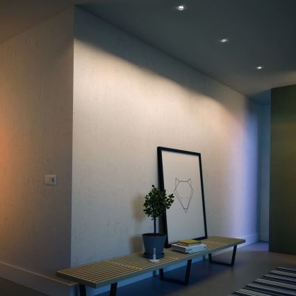 Philips - 3er-Set dimmbare LED-RGBW-Einbauleuchten 1xGU10/4,8W/230V weiß + Fernbedienung