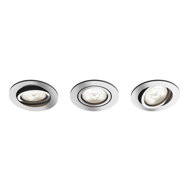 Philips 50203/11/P0 - SET 3x LED dimmbare Einbauleuchte SHELLBARK Warm Glow 1xLED/4,5W/230V 2200-2700K
