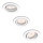 Philips 50393/31/PN - SET 3x Einbaustrahler DONEGAL 1xGU10/5,5W/230V