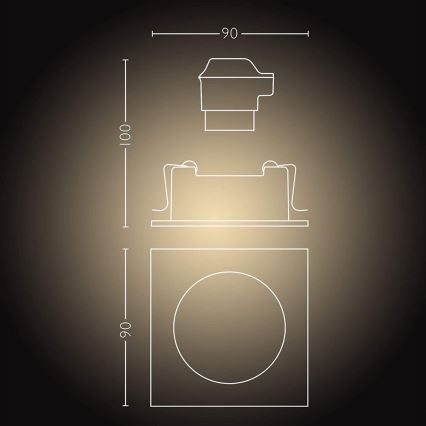 Philips  - LED-Dimmleuchte Hue MILLISKIN 1xGU10/5W/230V