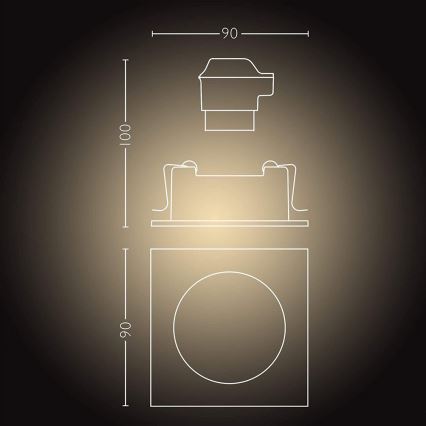 Philips  - LED-Dimmleuchte Hue MILLISKIN 1xGU10/5W/230V