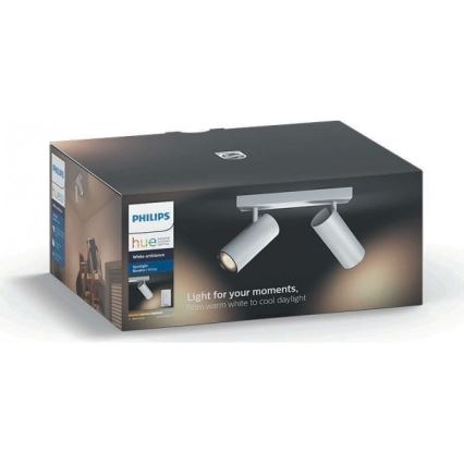 LED Spotlight dimmbar Philips HUE BURATTO 2xGU10/5,5W/230V