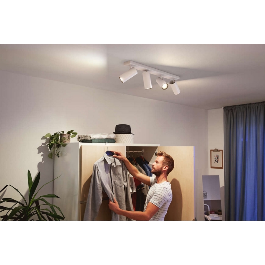 LED Spotlight dimmbar Philips HUE BURATTO 4xGU10/5,5W/230V