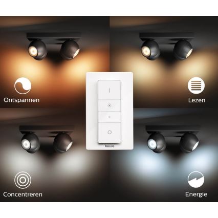 Philips - LED dimmbare Spot Hue BUCKRAM 4xGU10/5W/230V