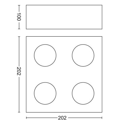 Philips - Dimmbarer LED-Strahler 4xLED/4,5W/230V