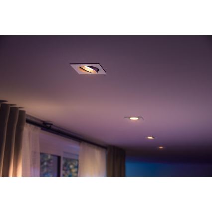 Philips 50551/31/P7 - LED RGB Einbauleuchte HUE CENTURA 1xGU10/5,7W/230/24V