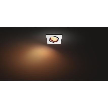 Philips 50551/31/P7 - LED RGB Einbauleuchte HUE CENTURA 1xGU10/5,7W/230/24V