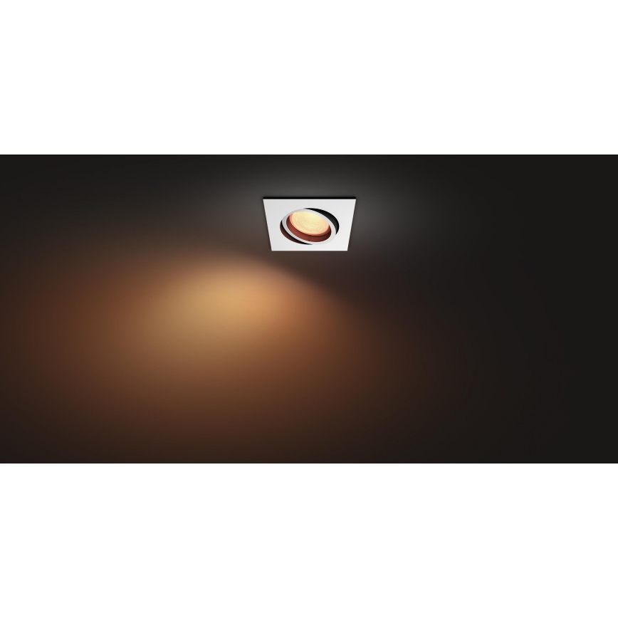 Philips 50551/31/P7 - LED RGB Einbauleuchte HUE CENTURA 1xGU10/5,7W/230/24V