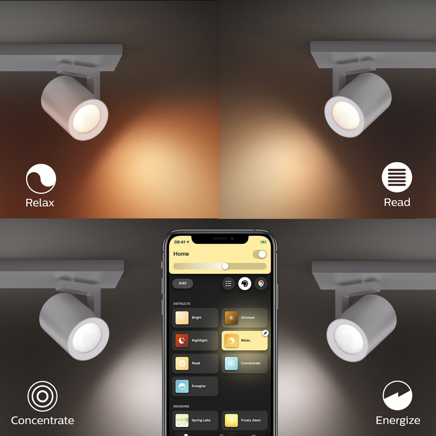 Philips 50622/48/P7 - LED Spotleuchte HUE ARGENA 2xGU10/5,7W/230V