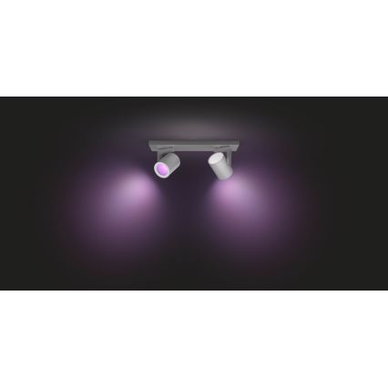 Philips 50622/48/P7 - LED Spotleuchte HUE ARGENA 2xGU10/5,7W/230V