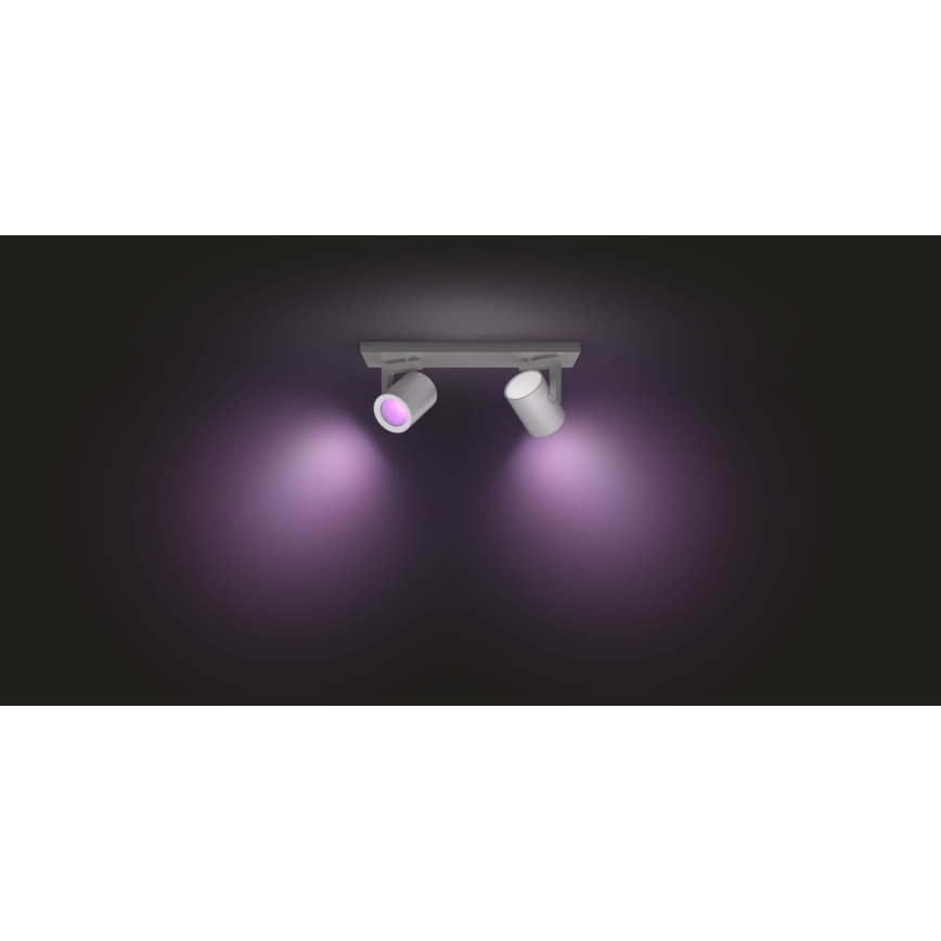 Philips 50622/48/P7 - LED Spotleuchte HUE ARGENA 2xGU10/5,7W/230V
