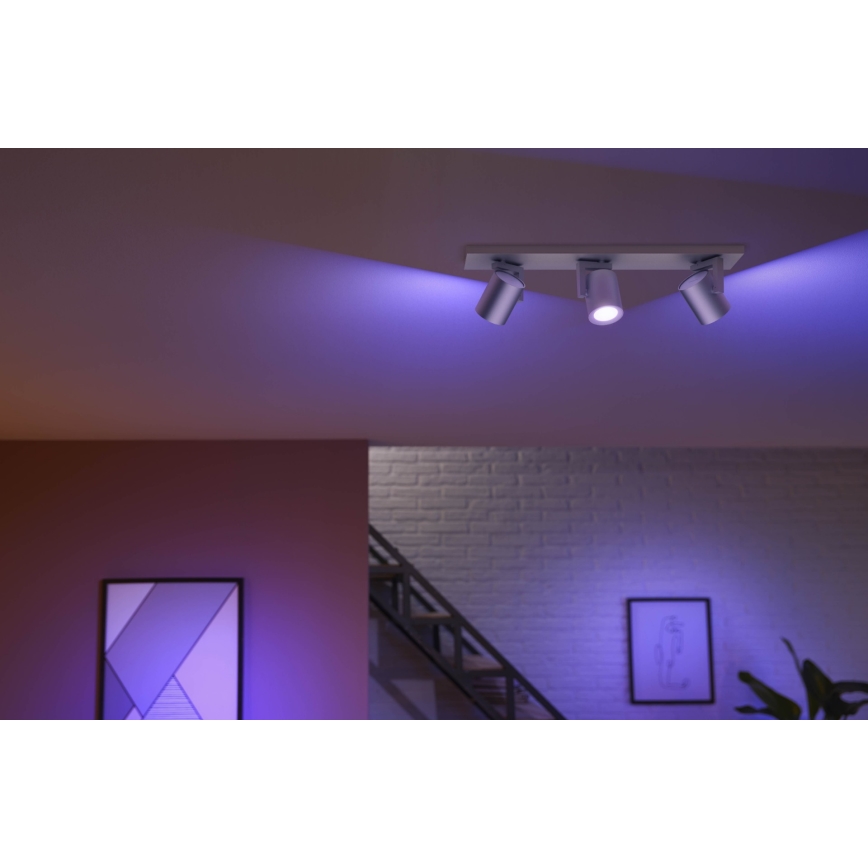 Philips 50623/48/P7 - LED Spotleuchte HUE ARGENA 3xGU10/5,7W/230V